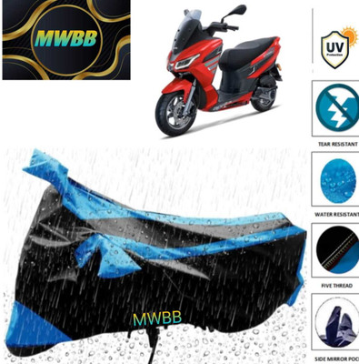 MWBB Waterproof Two Wheeler Cover for Hero Electric(Africa Twin, Black)