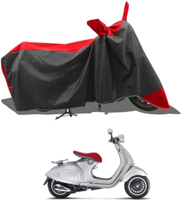 KEDIT Two Wheeler Cover for Piaggio(Vespa LX, Red)