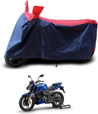 AASHTIK MART Two Wheeler Cover for TVS(Apache RTR 200, Red, Blue)