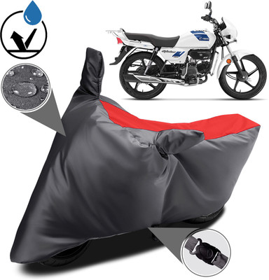 MMSSTAR Waterproof Two Wheeler Cover for Hero(Splendor Plus, Red)