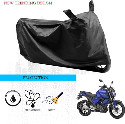 ANTHUB Waterproof Two Wheeler Cover for Yamaha(FZ-Fi Version 3.0, Black)