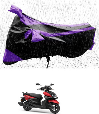 RONISH Waterproof Two Wheeler Cover for Yamaha(RayZR 125 Fi, Purple, Black)