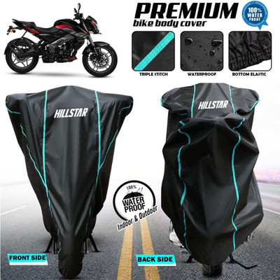 AutoGalaxy Waterproof Two Wheeler Cover for Bajaj(Pulsar 160 NS DTS-i, Black)