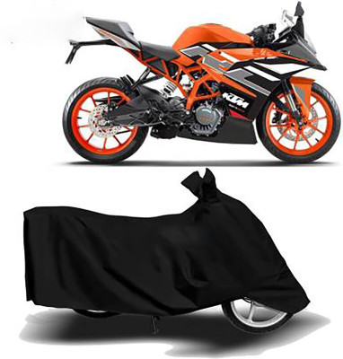 DeepShakshi AUTOMOTIVE Waterproof Two Wheeler Cover for KTM(RC 200, Black)