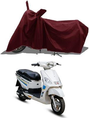 AESTRYD Two Wheeler Cover for Hero(Electric NYX HS500 ER BS6, Maroon)