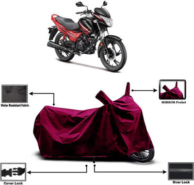 Amexride Two Wheeler Cover for Hero(Glamour Programmed FI, Maroon)
