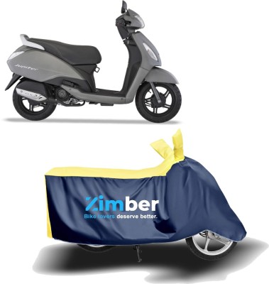 ZIMBER Two Wheeler Cover for TVS(Jupiter, Yellow, Blue)