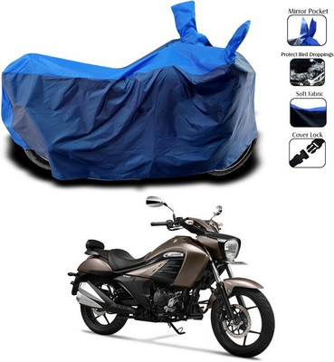DeepShakshi AUTOMOTIVE Two Wheeler Cover for Suzuki(intruder 150, Black, Blue)
