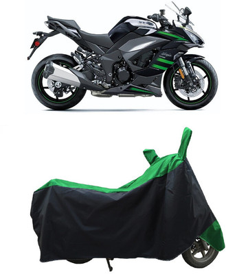 Coxtor Waterproof Two Wheeler Cover for Kawasaki(Ninja 1000 BS6, Green)