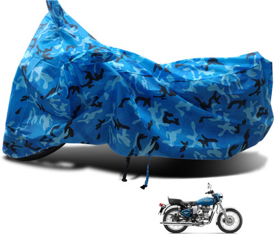 Euro Care Waterproof Two Wheeler Cover for Royal Enfield(Electra, Blue)