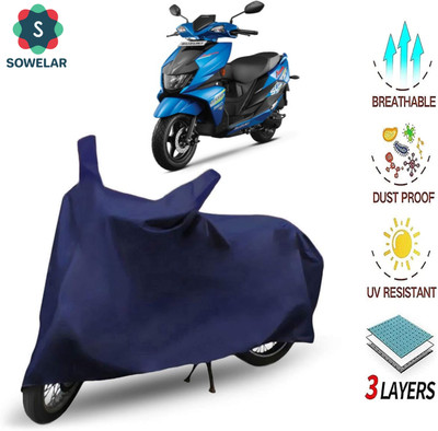 sowelar Waterproof Two Wheeler Cover for Suzuki(Avenis 125, Blue)