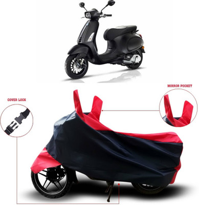 AASHTIK MART Two Wheeler Cover for Vespa(VXL 125 BS6, Red)