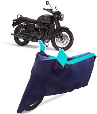 AUTO PEARL Two Wheeler Cover for Triumph(Bonneville T120 Black, Blue)