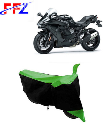 FFZ Two Wheeler Cover for Kawasaki(Ninja H2, Black, Green)