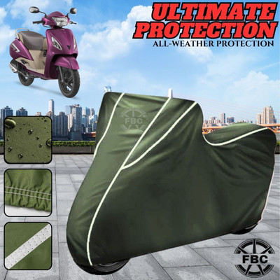 FBC Waterproof Two Wheeler Cover for TVS(Jupiter, Green)