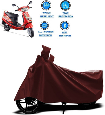KEDIT Two Wheeler Cover for Mahindra(Duro 125, Maroon)