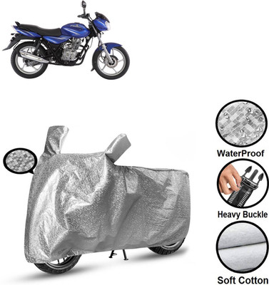 CODOKI Waterproof Two Wheeler Cover for Bajaj(Discover 125 DTS-i, Silver)