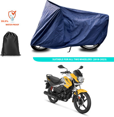 CODOKI Waterproof Two Wheeler Cover for Hero(Passion, Blue)