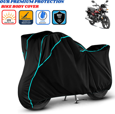 Delphinium Waterproof Two Wheeler Cover for Honda(CB Shine, Black)