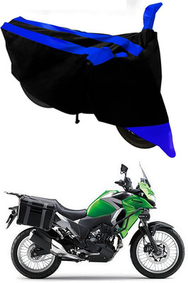 MMSSTAR Waterproof Two Wheeler Cover for Kawasaki(Versys X 300, Blue, Black)