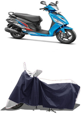 SUGASHRI Waterproof Two Wheeler Cover for Hero(Maestro Edge 110 BS6, White, Blue)
