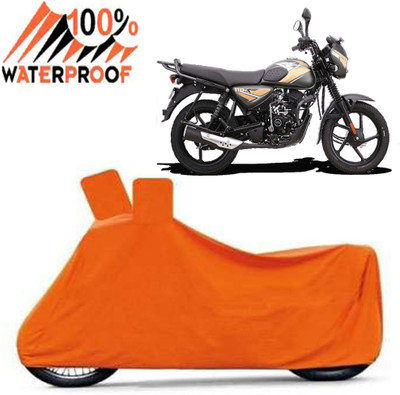Autoinnovation Waterproof Two Wheeler Cover for Bajaj(CT110, Orange)