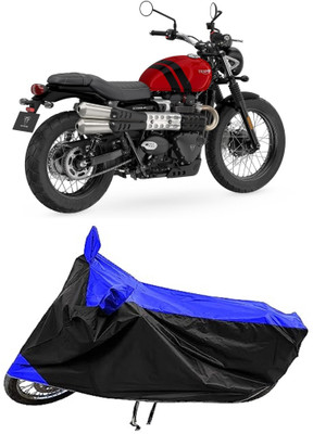 Mdstar Waterproof Two Wheeler Cover for Triumph(Street Scrambler BS6, Blue)