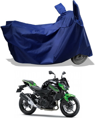 Amexride Two Wheeler Cover for Kawasaki(Z400 BS6, Blue)