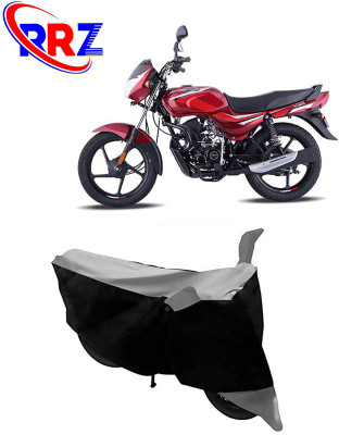 RRZ Waterproof Two Wheeler Cover for Bajaj(CT 100, Black, Grey)
