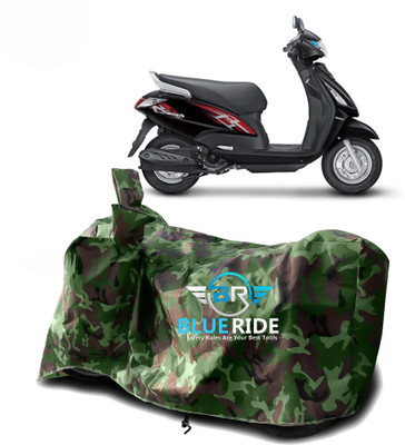 CoverXpert Two Wheeler Cover for Suzuki(Swish, Green, Brown)