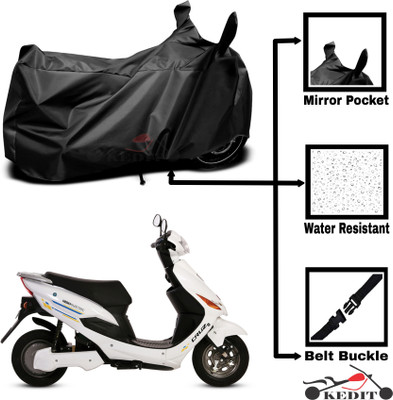 KEDIT Two Wheeler Cover for Hero(Duet, Black)