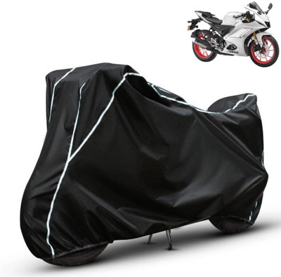 Amikan Waterproof Two Wheeler Cover for Yamaha(R15, Black)