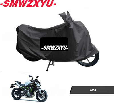 smwzxyu Waterproof Two Wheeler Cover for Kawasaki(Z650, Black)