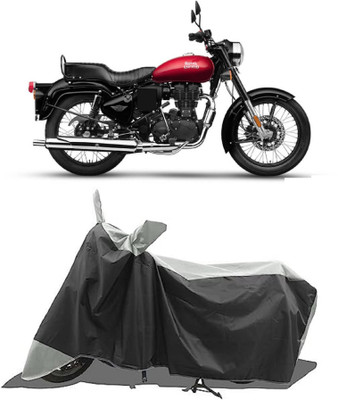 GROFATIK Two Wheeler Cover for Royal Enfield(Bullet 350 New BS6, White)