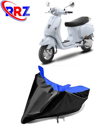 RRZ Waterproof Two Wheeler Cover for Vespa(Vespa LX 125, Black, Blue)