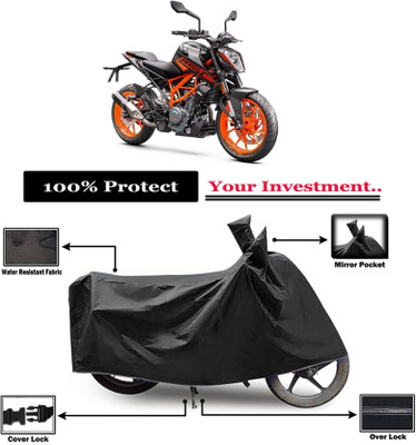 KEDIT Two Wheeler Cover for KTM(250 Duke, Black)
