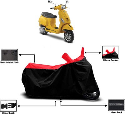 Amexride Two Wheeler Cover for Vespa(SXL 150 BS6 BS6, Red)