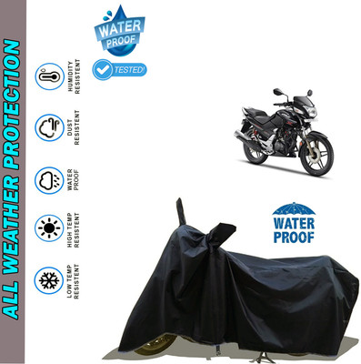 AutoGalaxy Waterproof Two Wheeler Cover for Hero(CBZ, Black)