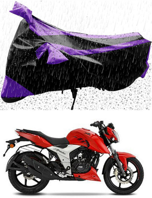MWBB Waterproof Two Wheeler Cover for TVS(Apache RTR 160 4V, Black)