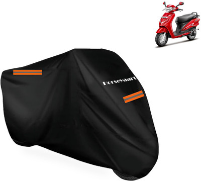 Horseyaart Waterproof Two Wheeler Cover for Hero(Duet VX 110CC BS6, Black)