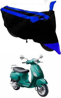 Mdstar Waterproof Two Wheeler Cover for Piaggio(Vespa VXL, Blue, Black)