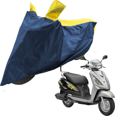 RiderShine Two Wheeler Cover for Suzuki(Swish 125, Blue, Yellow)