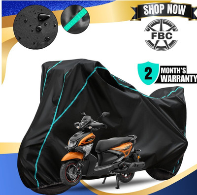 AutoGalaxy Waterproof Two Wheeler Cover for Yamaha(RayZR 125 BS6, Black, Blue)