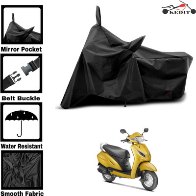 KEDIT Two Wheeler Cover for Universal For Bike(Activa 5G, Black)
