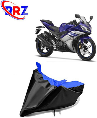 RRZ Waterproof Two Wheeler Cover for Yamaha(YZF R15 Ver 2.0, Black, Blue)