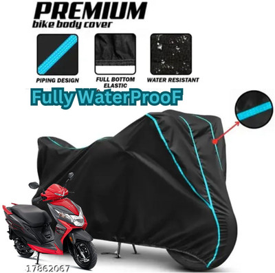 Shiv Kanha Waterproof Two Wheeler Cover for Honda(Dio, Black)