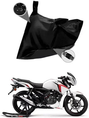 AASHTIK MART Two Wheeler Cover for TVS(Apache RTR 160 4V, Black)