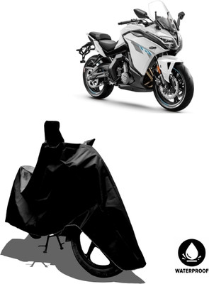 Amexride Waterproof Two Wheeler Cover for CFMoto(650GT BS6, Black)