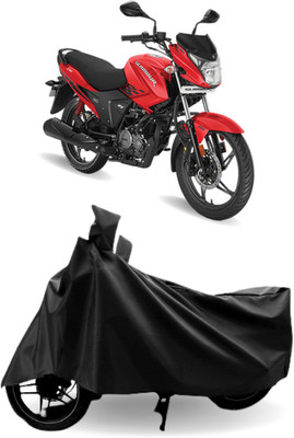 amtec Waterproof Two Wheeler Cover for Hero(Glamour, Black)