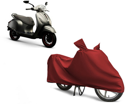 EGAL Waterproof Two Wheeler Cover for Bajaj(Urbanite Chetak, Maroon)